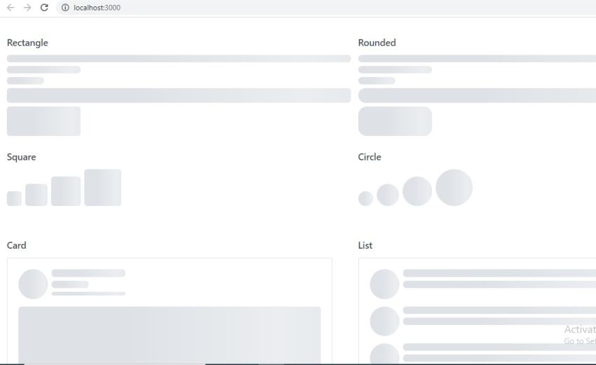 How to create Skeleton in React